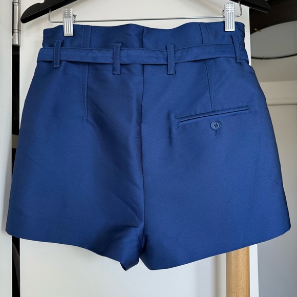 3.1 Phillip Lim Brand New High Waist Satin Shorts. Navy/Blue Color. 0 Size - Picture 12 of 13